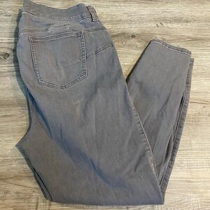 Torrid Jeans Women 18R Bombshell Skinny Denim Stretch Pants Gray Soft